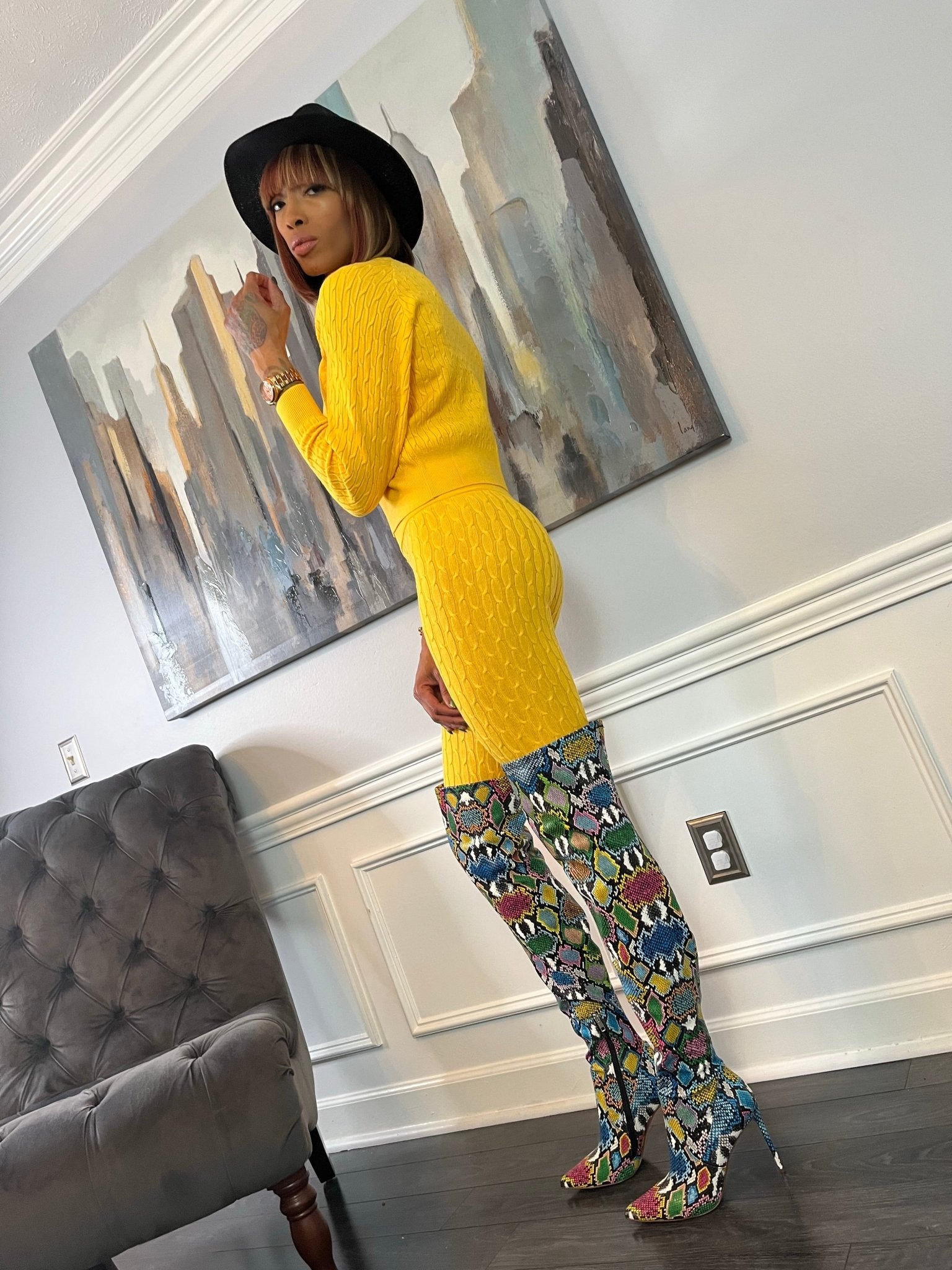 Cable Sweater Legging Set - GlassHouse Chic