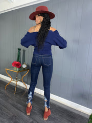 Dark Distressed Denim - GlassHouse Chic