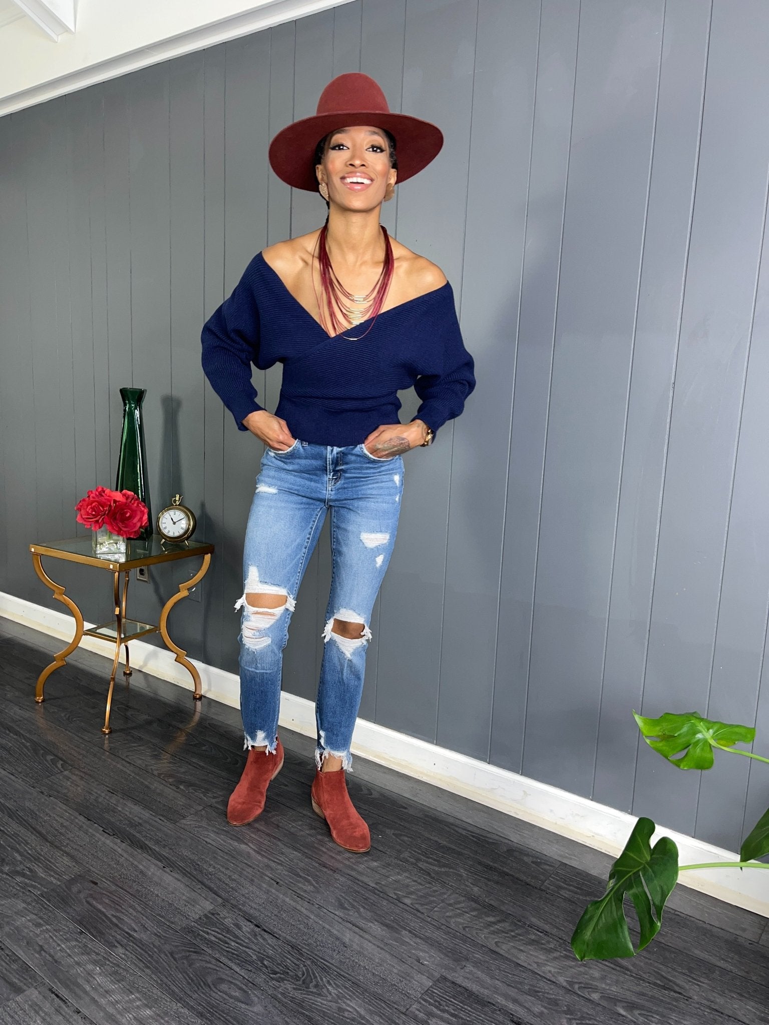 Distressed Skinny Jeans - GlassHouse Chic