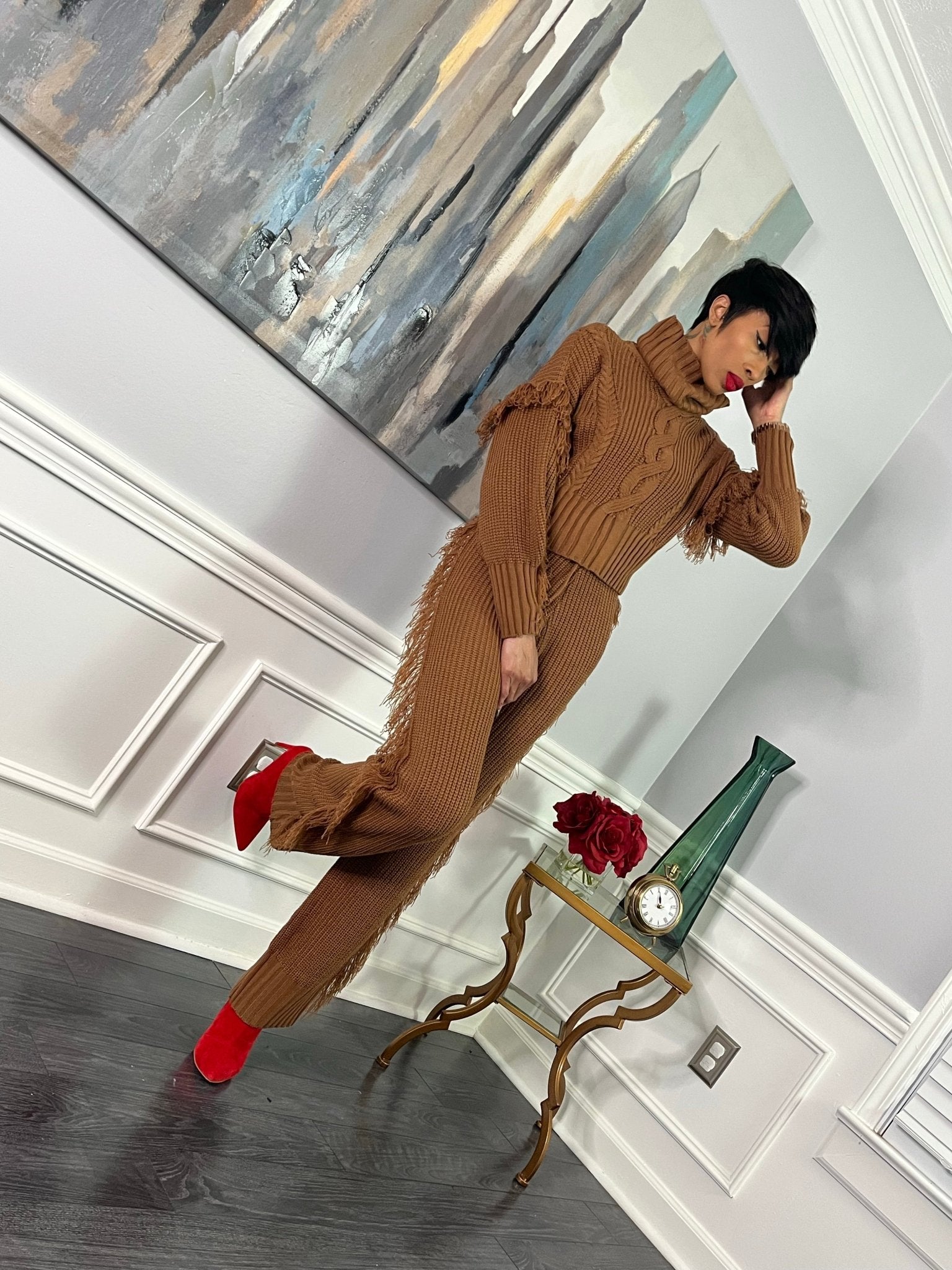 Fringe Sweater Set - GlassHouse Chic