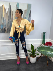 Front Tie Crop Top - GlassHouse Chic