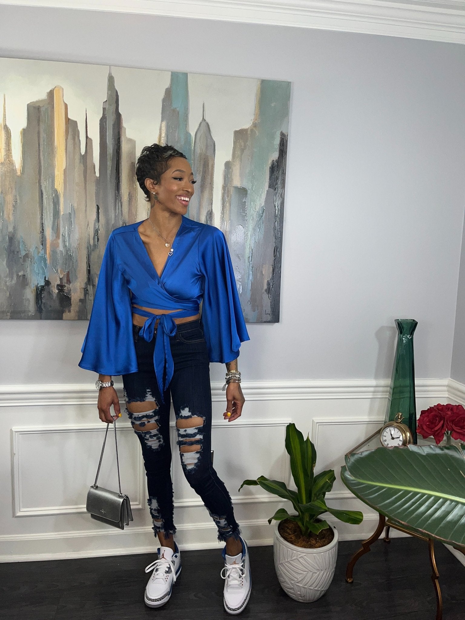 Front Tie Crop Top - GlassHouse Chic