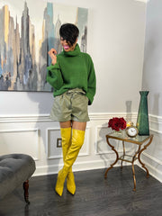 Oversized Turtleneck Sweater - GlassHouse Chic