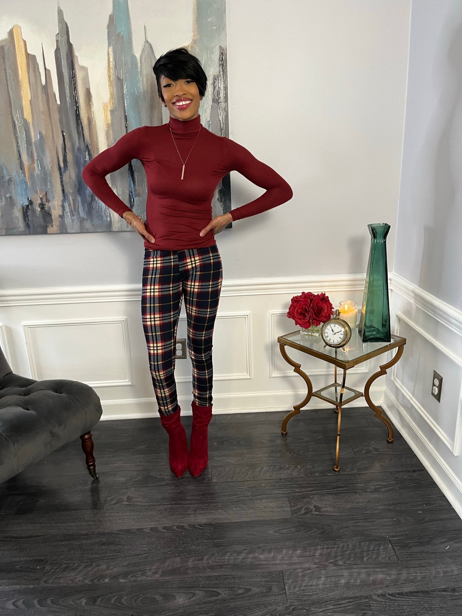 Plaid leggings - GlassHouse Chic