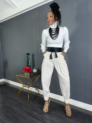 Ribbed Turtleneck Sweater - GlassHouse Chic