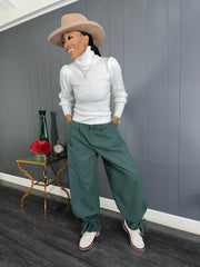 Ribbed Turtleneck Sweater - GlassHouse Chic