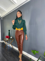 Ribbed Turtleneck Sweater - GlassHouse Chic
