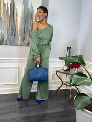 Sage Flowy Jumpsuit - GlassHouse Chic