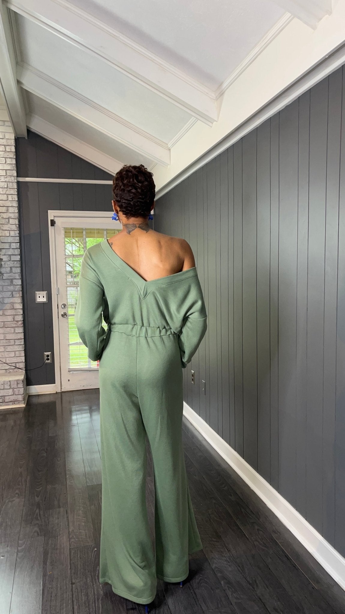 Sage Flowy Jumpsuit - GlassHouse Chic