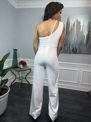 White Jumpsuit - GlassHouse Chic