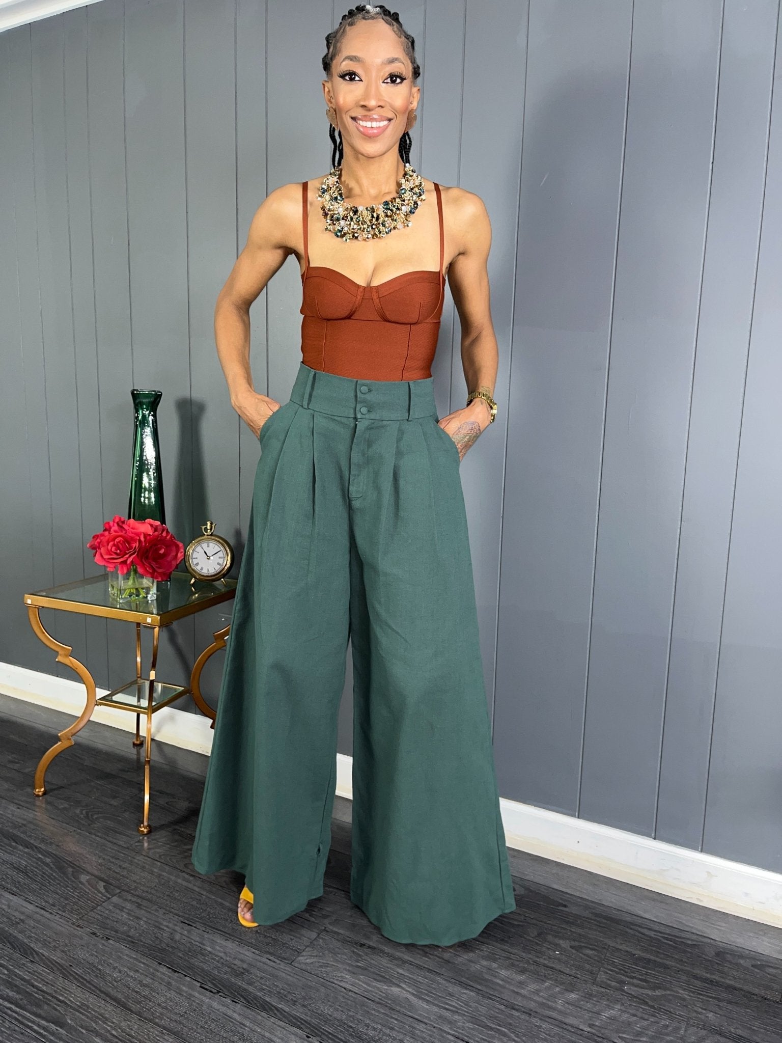 Wide Leg/ Tapered Leg Pant - GlassHouse Chic