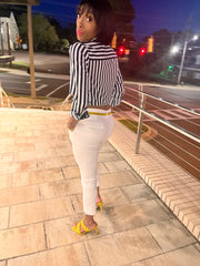 High Waist Cigarette Pant