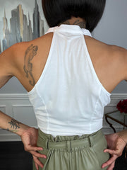 White Twist Top