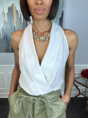 White Twist Top